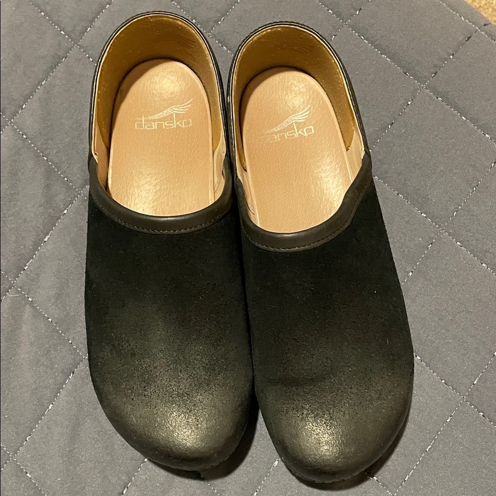 Dansko Black and Brown Leather Loafers - Picture 2 of 5